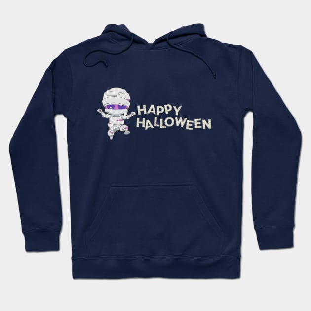 Mummy Scary and Spooky Happy Halloween Funny Graphic Hoodie by SassySoClassy